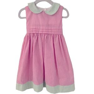 BETH TERRELL BY JOHNSON GIRLS PINK / WHITE / GREEN DRESS